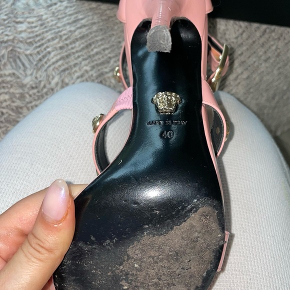 Pink Versace sandal heels - Picture 7 of 13